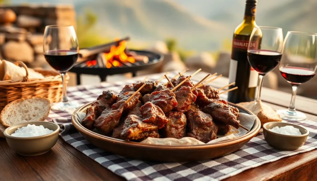 Featured image for Arrosticini: The Ancient Lamb Skewers of Abruzzo — Uncategorized